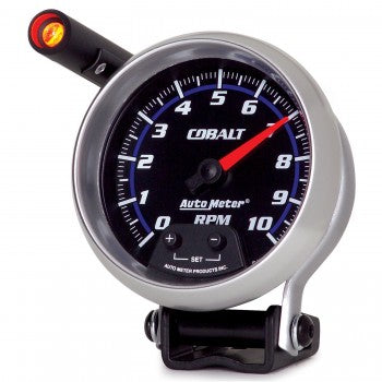 AutoMeter 6290 - GAUGE, TACHOMETER, 3 3/4", 10K RPM, PEDESTAL W/ EXT. QUICK-LITE, COBALT 6