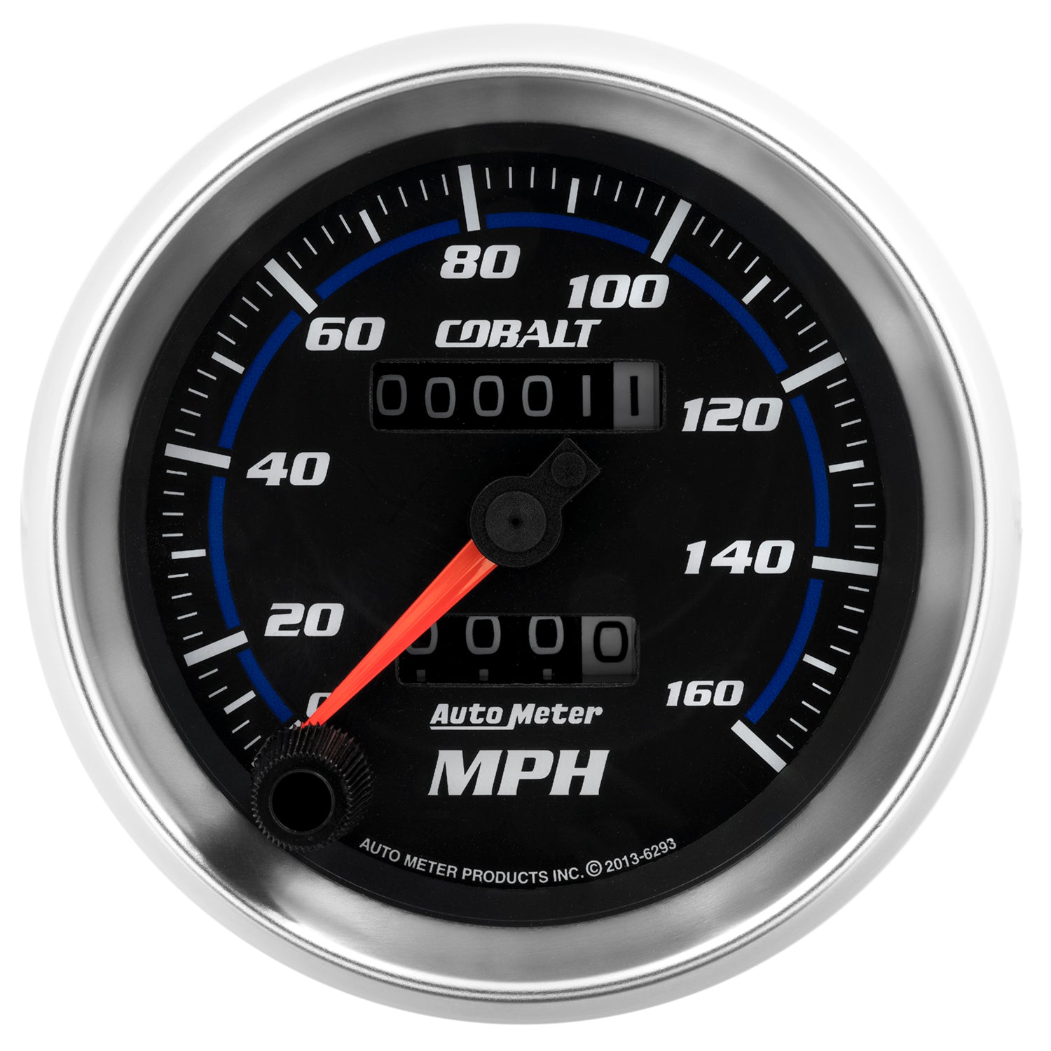 AutoMeter 6293 - GAUGE, SPEEDOMETER, 3 3/8", 160MPH, MECHANICAL, COBALT 3