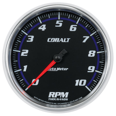 AutoMeter 6298 - GAUGE, TACHOMETER, 5", 10K RPM, IN-DASH, COBALT 3