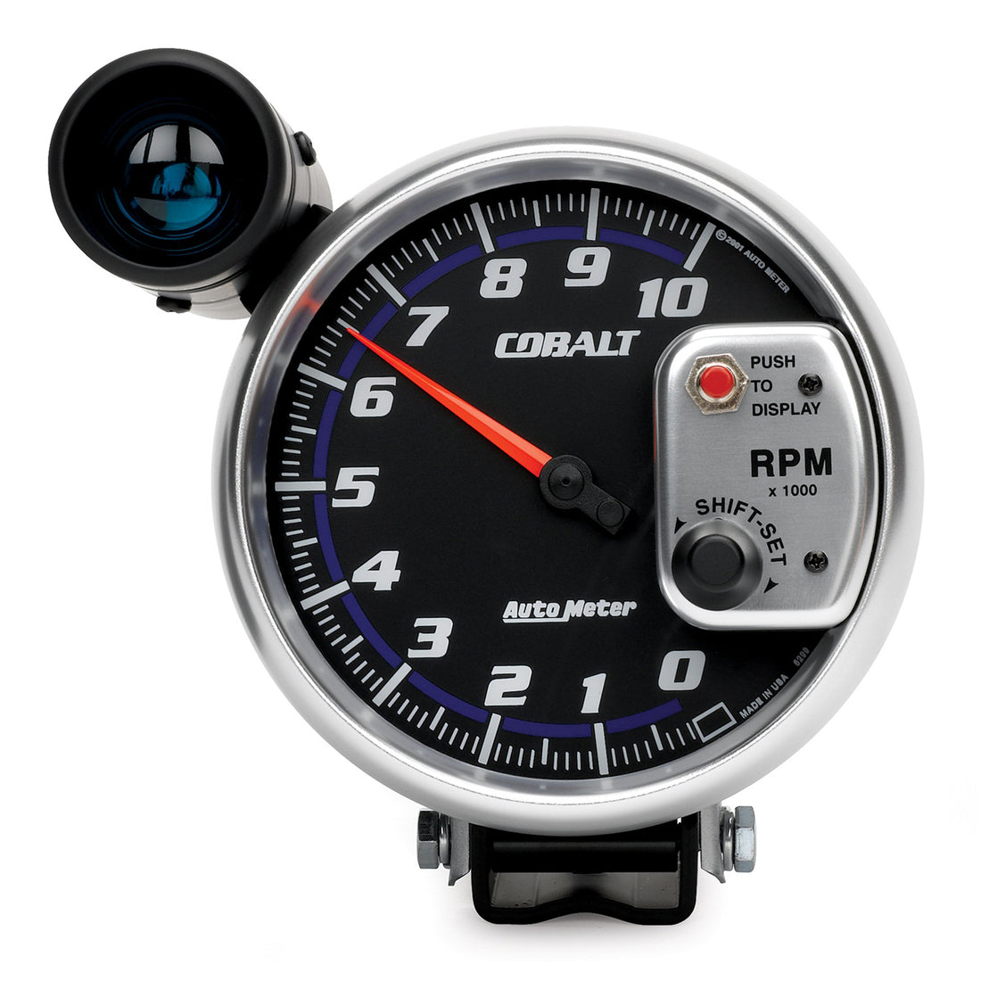 AutoMeter 6299 - GAUGE, TACHOMETER, 5", 10K RPM, PEDESTAL W/ EXT. SHIFT-LITE, COBALT 3