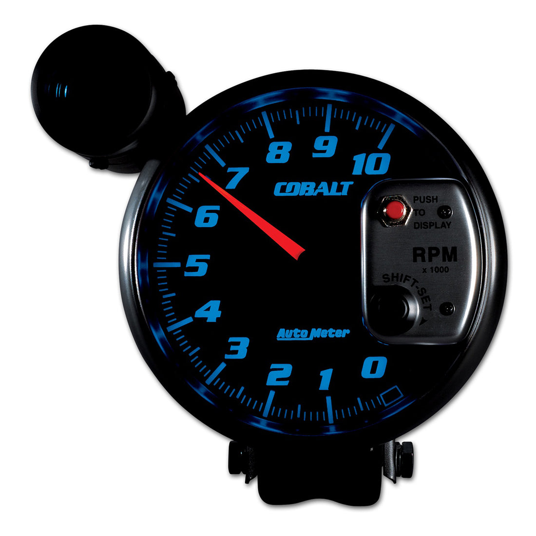 AutoMeter 6299 - GAUGE, TACHOMETER, 5", 10K RPM, PEDESTAL W/ EXT. SHIFT-LITE, COBALT 5
