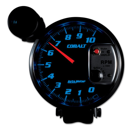 AutoMeter 6299 - GAUGE, TACHOMETER, 5", 10K RPM, PEDESTAL W/ EXT. SHIFT-LITE, COBALT 5