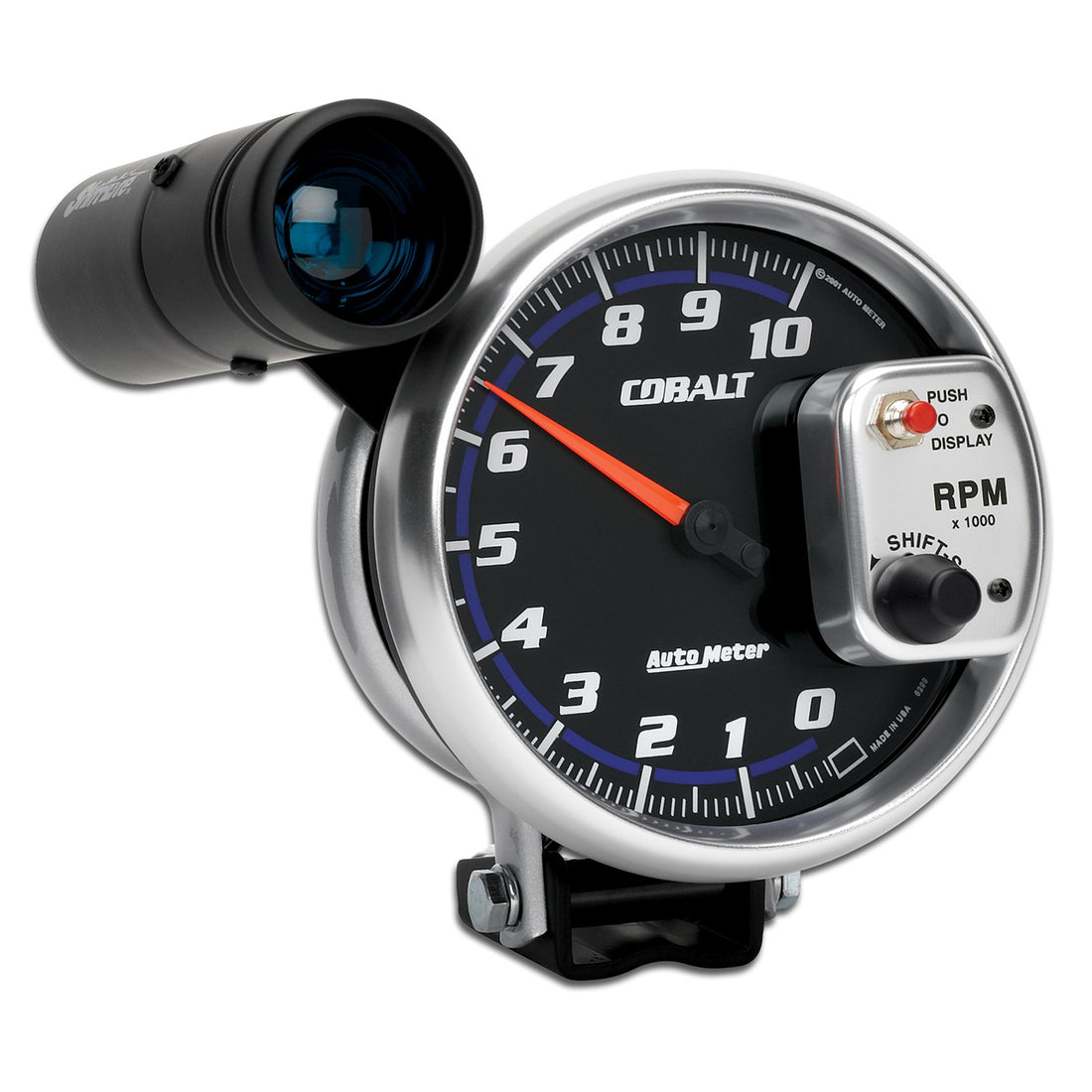 AutoMeter 6299 - GAUGE, TACHOMETER, 5", 10K RPM, PEDESTAL W/ EXT. SHIFT-LITE, COBALT 4
