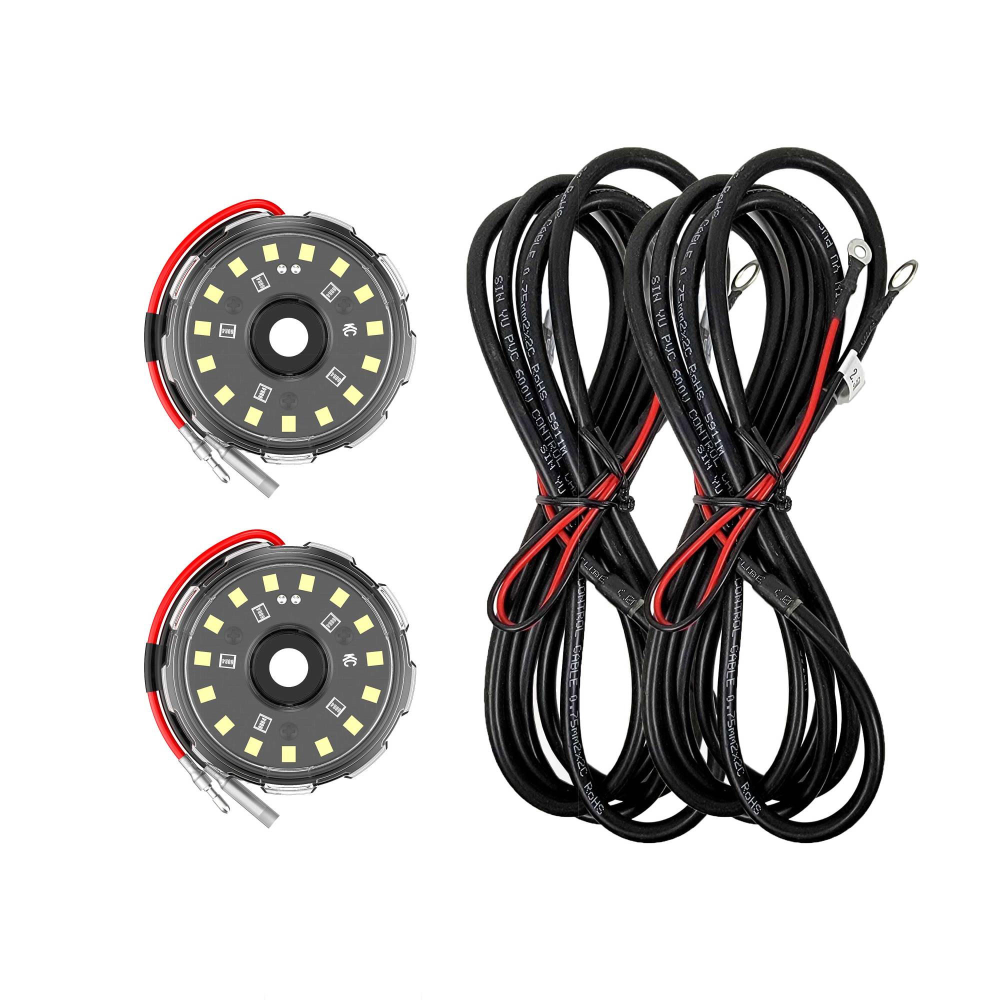 KC HiLiTES 6331 - KC Two-Light Add-On Cyclone V2 Kit - Clear - 2.5 Meters Long 5