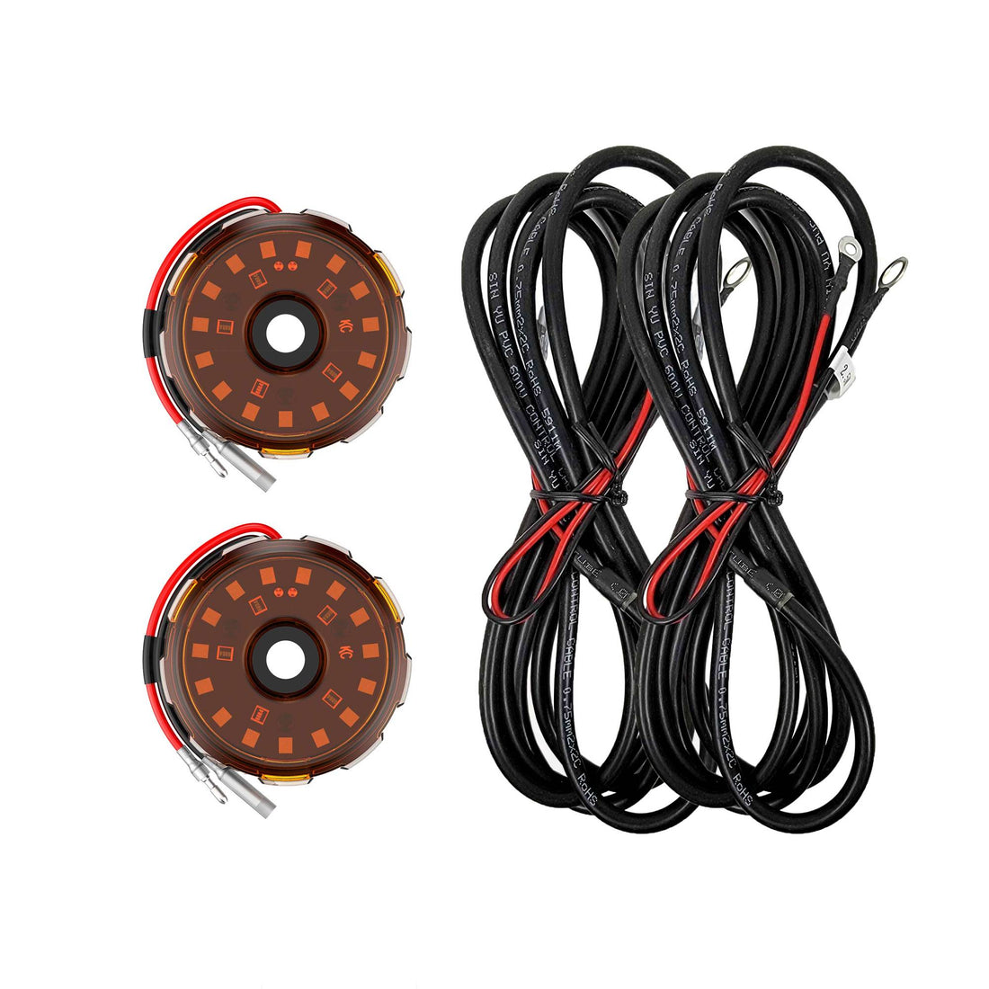 KC HiLiTES 6332 - KC Two-Light Add-On Cyclone V2 Kit - Amber - 2.5 Meters Long 4