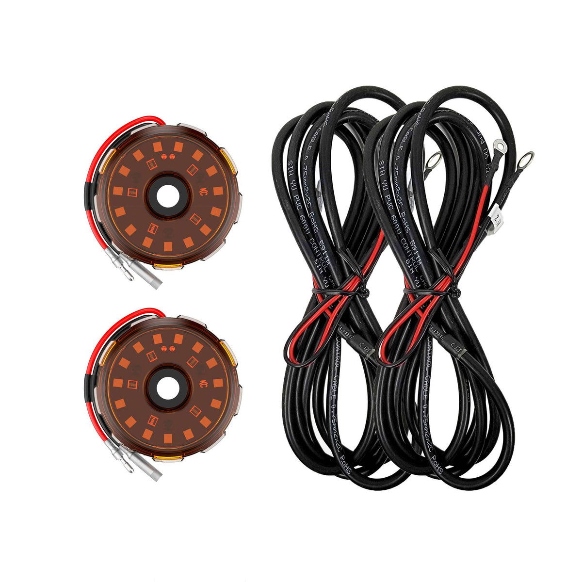 KC HiLiTES 6332 - KC Two-Light Add-On Cyclone V2 Kit - Amber - 2.5 Meters Long 4