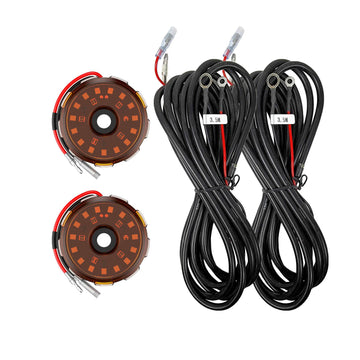 KC HiLiTES 6334 - KC Two-Light Add-On Cyclone V2 Kit - Amber - 3.5 Meters Long 1