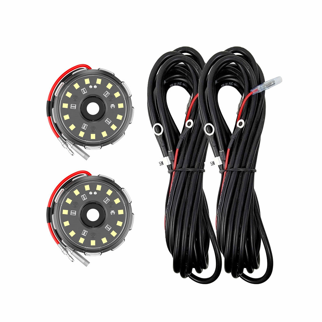 KC HiLiTES 6335 - KC Two-Light Add-On Cyclone V2 Kit - Clear - 5.0 Meters Long 5