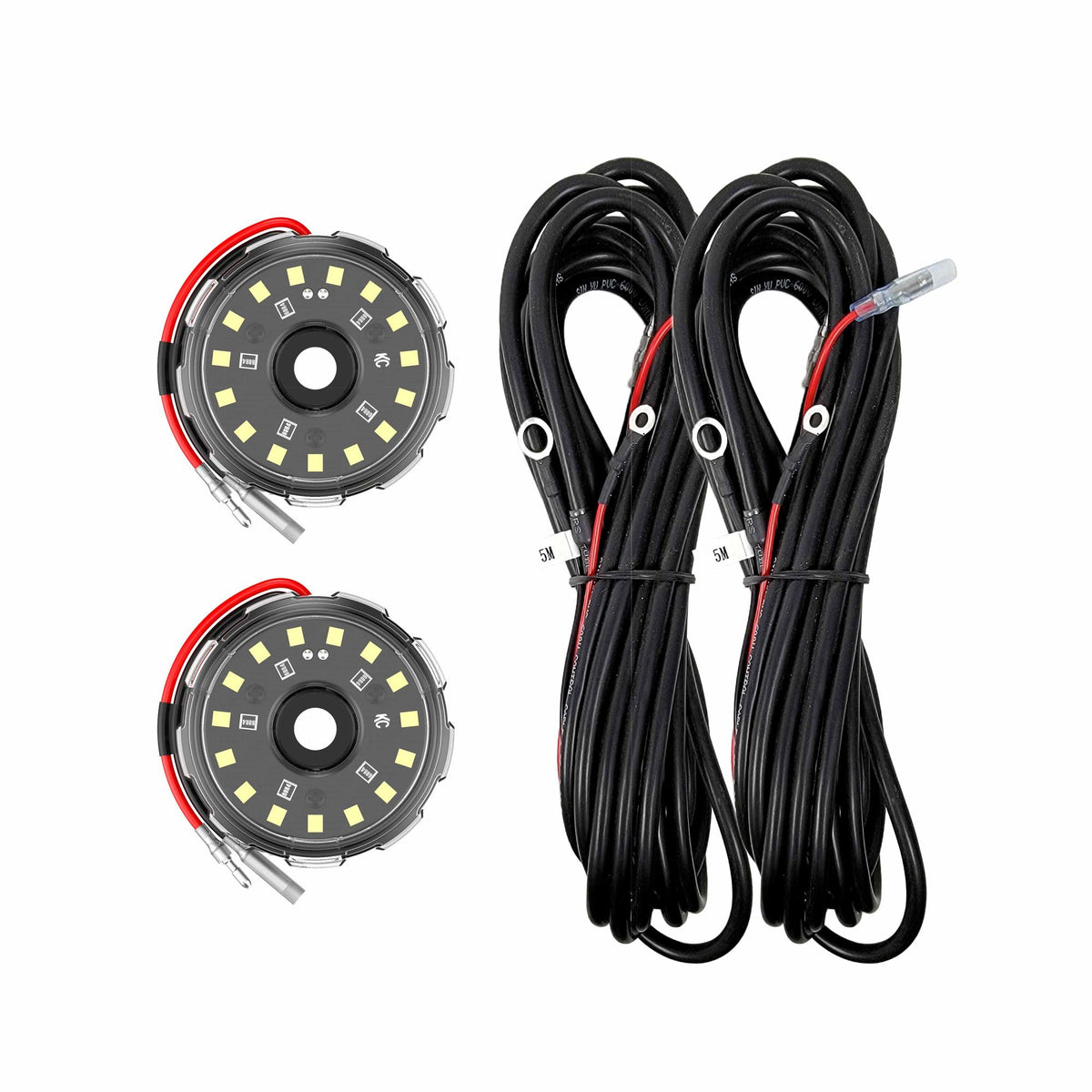 KC HiLiTES 6335 - KC Two-Light Add-On Cyclone V2 Kit - Clear - 5.0 Meters Long 5