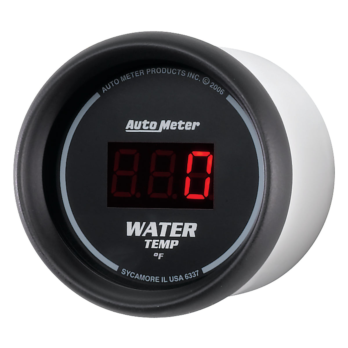 AutoMeter 6337 - GAUGE, WATER TEMP, 2 1/16", 340?F, DIGITAL, BLACK DIAL W/ RED LED 4