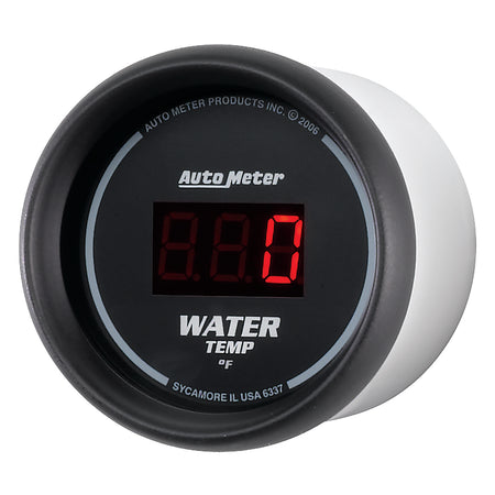 AutoMeter 6337 - GAUGE, WATER TEMP, 2 1/16", 340?F, DIGITAL, BLACK DIAL W/ RED LED 4