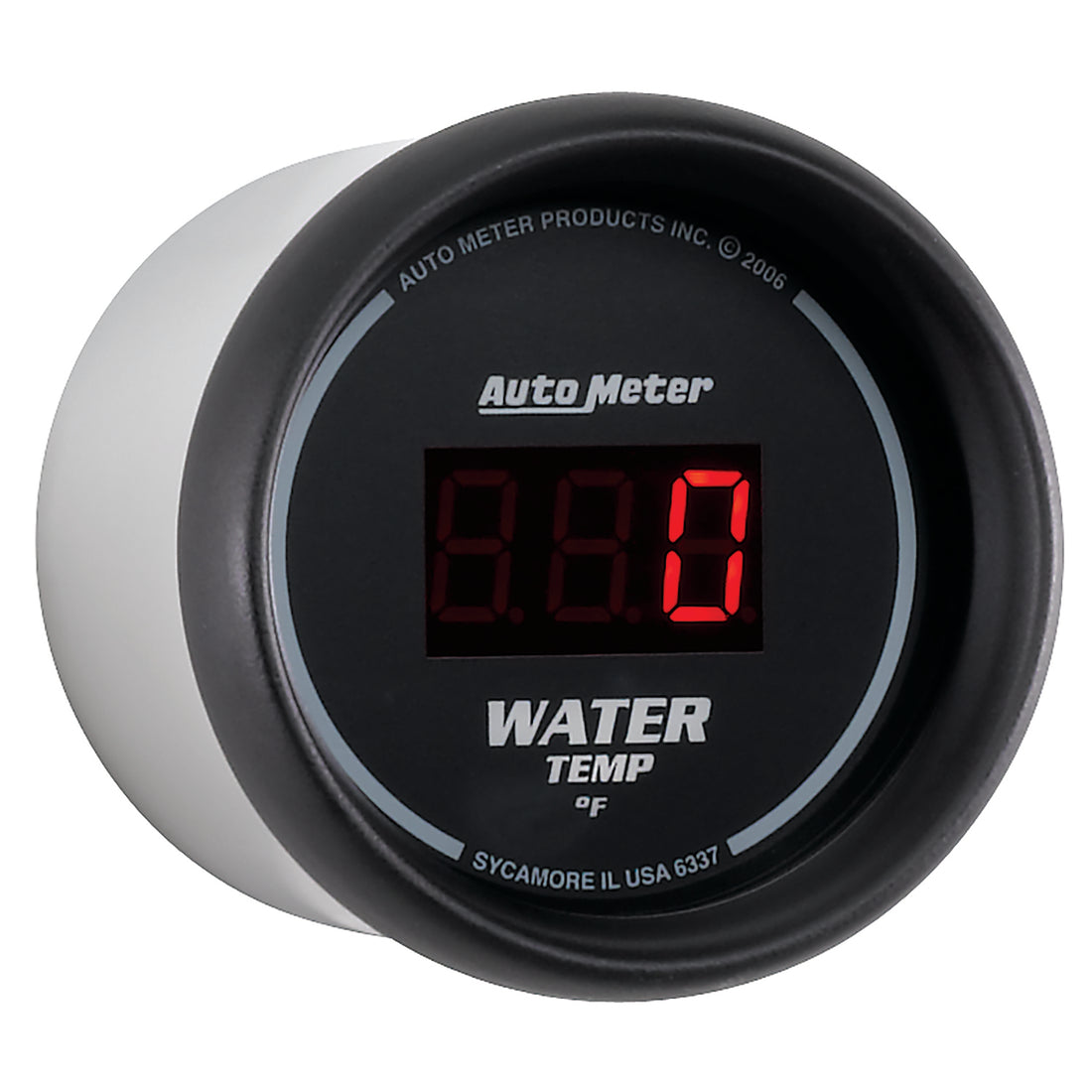 AutoMeter 6337 - GAUGE, WATER TEMP, 2 1/16", 340?F, DIGITAL, BLACK DIAL W/ RED LED 5