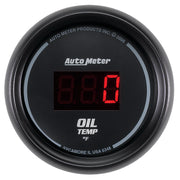 AutoMeter 6348 - GAUGE, OIL TEMP, 2 1/16", 340?F, DIGITAL, BLACK DIAL W/ RED LED 3