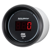 AutoMeter 6348 - GAUGE, OIL TEMP, 2 1/16", 340?F, DIGITAL, BLACK DIAL W/ RED LED 4