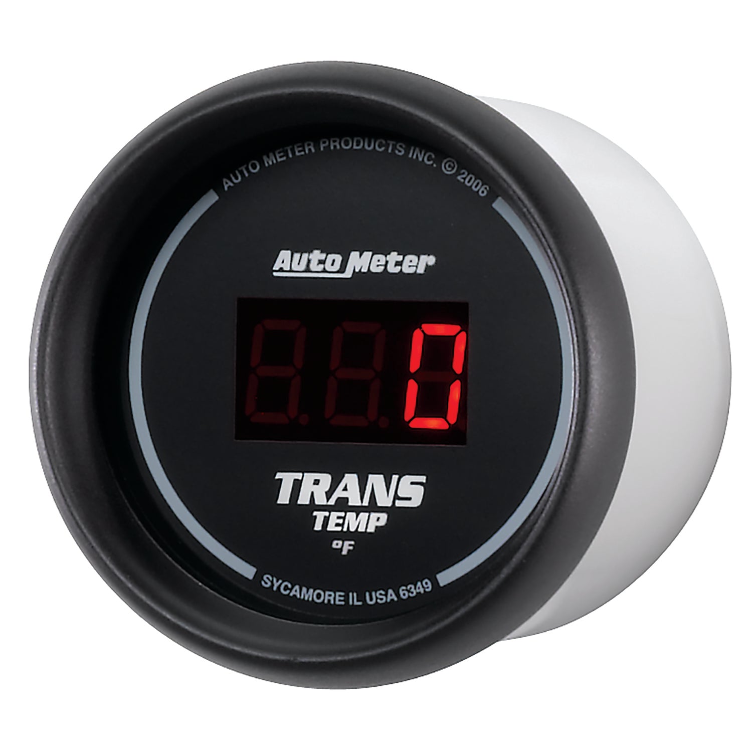 AutoMeter 6349 - GAUGE, TRANS TEMP, 2 1/16", 340?F, DIGITAL, BLACK DIAL W/ RED LED 4