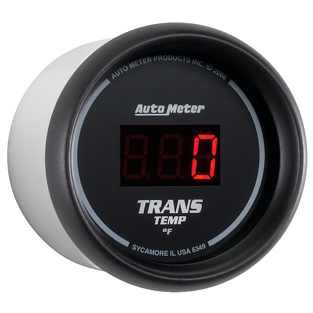 AutoMeter 6349 - GAUGE, TRANS TEMP, 2 1/16", 340?F, DIGITAL, BLACK DIAL W/ RED LED 5