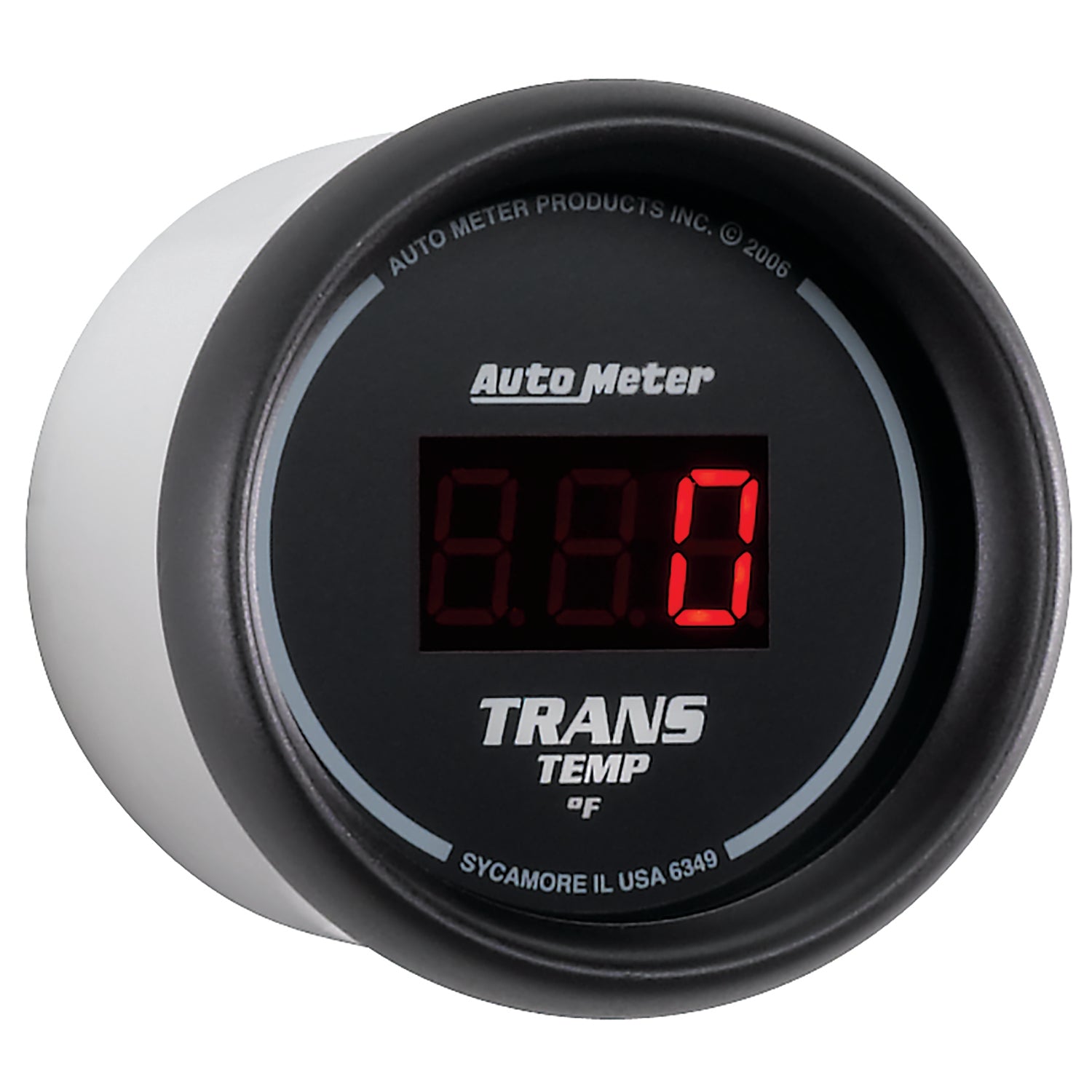 AutoMeter 6349 - GAUGE, TRANS TEMP, 2 1/16", 340?F, DIGITAL, BLACK DIAL W/ RED LED 5