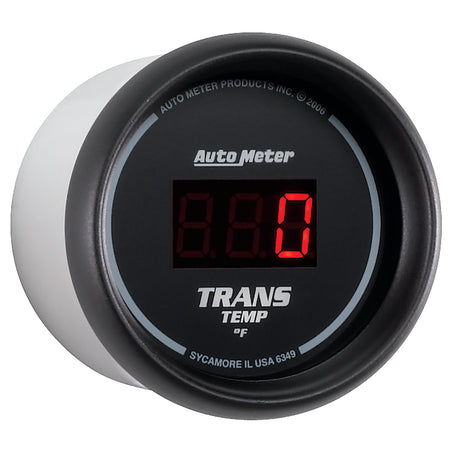 AutoMeter 6349 - GAUGE, TRANS TEMP, 2 1/16", 340?F, DIGITAL, BLACK DIAL W/ RED LED 5