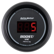 AutoMeter 6359 - GAUGE, VAC/BOOST, 2 1/16", 30INHG-30PSI, DIGITAL, BLACK DIAL W/ RED LED 3