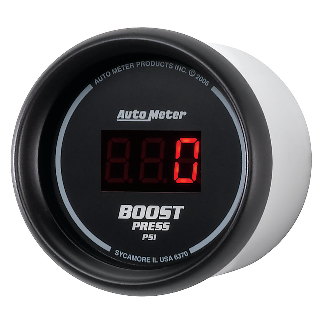 AutoMeter 6370 - GAUGE, BOOST, 2 1/16", 60PSI, DIGITAL, BLACK DIAL W/ RED LED 4