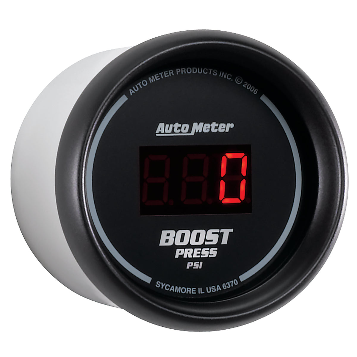 AutoMeter 6370 - GAUGE, BOOST, 2 1/16", 60PSI, DIGITAL, BLACK DIAL W/ RED LED 5