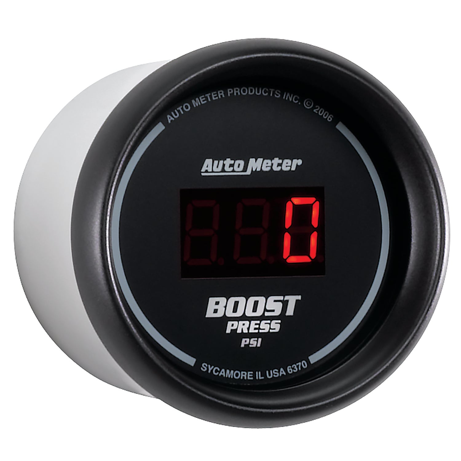 AutoMeter 6370 - GAUGE, BOOST, 2 1/16", 60PSI, DIGITAL, BLACK DIAL W/ RED LED 5