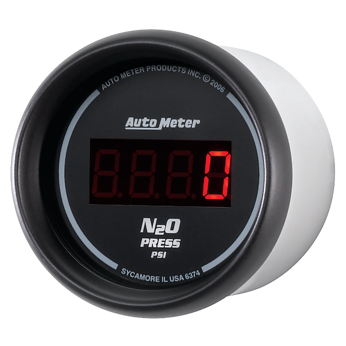 AutoMeter 6374 - GAUGE, NITROUS PRESSURE, 2 1/16", 1600PSI, DIGITAL, BLACK DIAL W/ RED LED 4