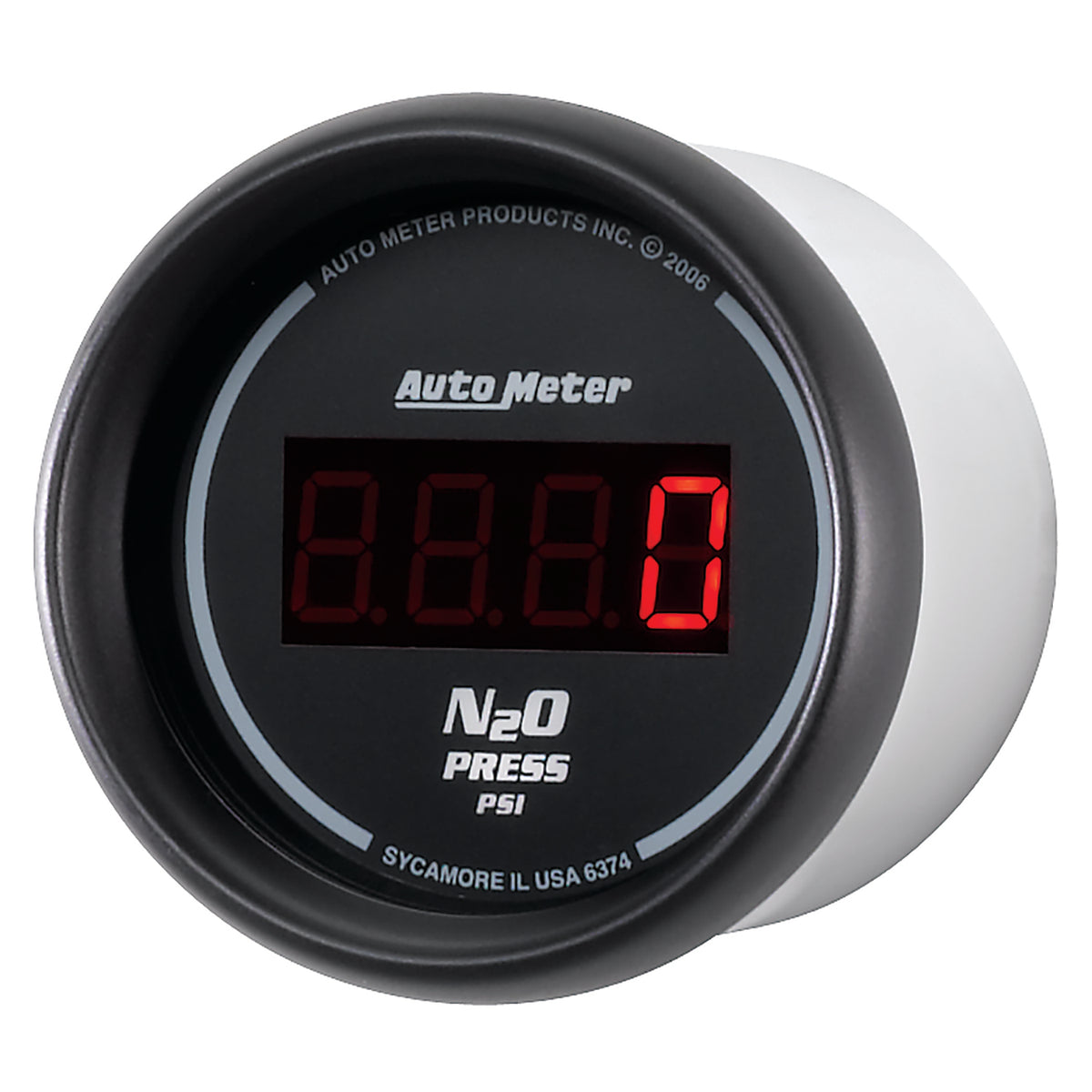 AutoMeter 6374 - GAUGE, NITROUS PRESSURE, 2 1/16", 1600PSI, DIGITAL, BLACK DIAL W/ RED LED 4