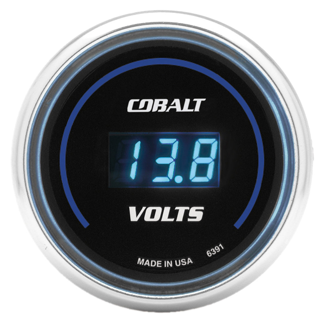 AutoMeter 6391 - GAUGE, STEREO VOLTAGE, 2 1/16", 19V, DIGITAL, COBALT 3