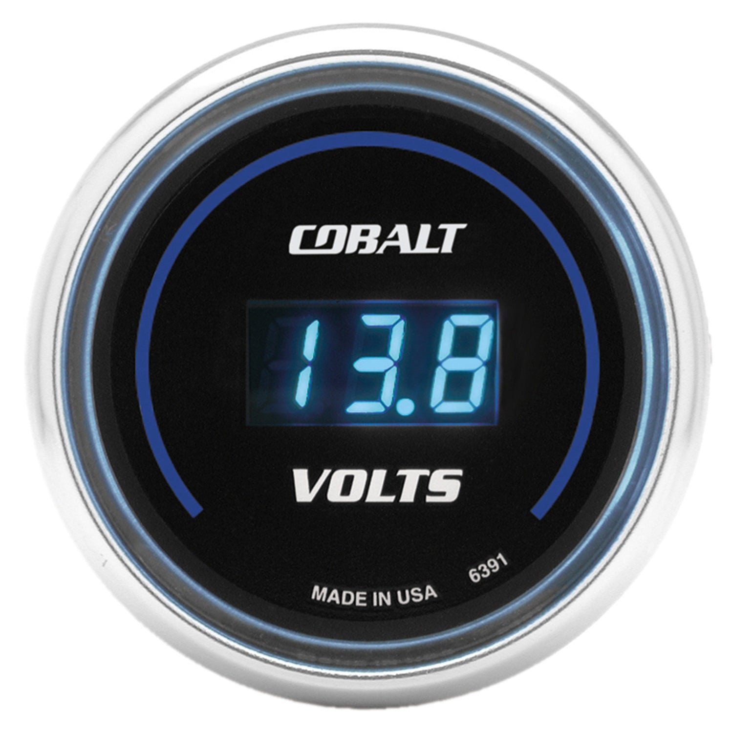 AutoMeter 6391 - GAUGE, STEREO VOLTAGE, 2 1/16", 19V, DIGITAL, COBALT 3