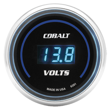 AutoMeter 6391 - GAUGE, STEREO VOLTAGE, 2 1/16", 19V, DIGITAL, COBALT 3