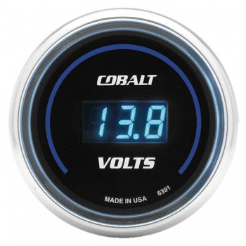 AutoMeter 6391 - GAUGE, STEREO VOLTAGE, 2 1/16", 19V, DIGITAL, COBALT 4