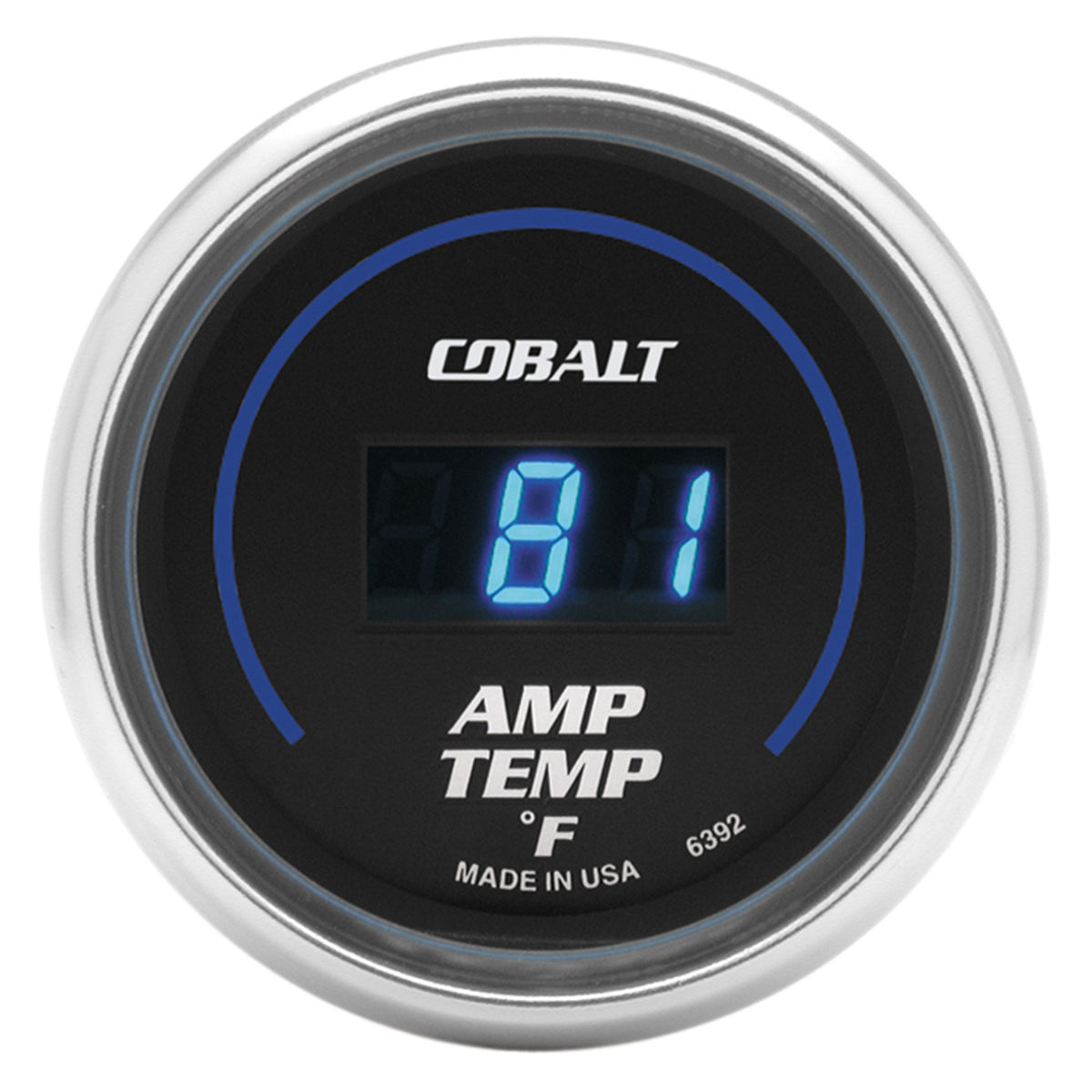 AutoMeter 6392 - GAUGE, STEREO AMP TEMPERATURE, 2 1/16", 250?F, DIGITAL, COBALT 3