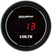 AutoMeter 6393 - GAUGE, VOLTMETER, 2 1/16", 18V, DIGITAL, BLACK DIAL W/ RED LED 3