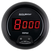 AutoMeter 6397 - GAUGE, TACH, 3 3/8", 10K RPM, IN-DASH, DIGITAL, BLACK DIAL W/ RED LED 5