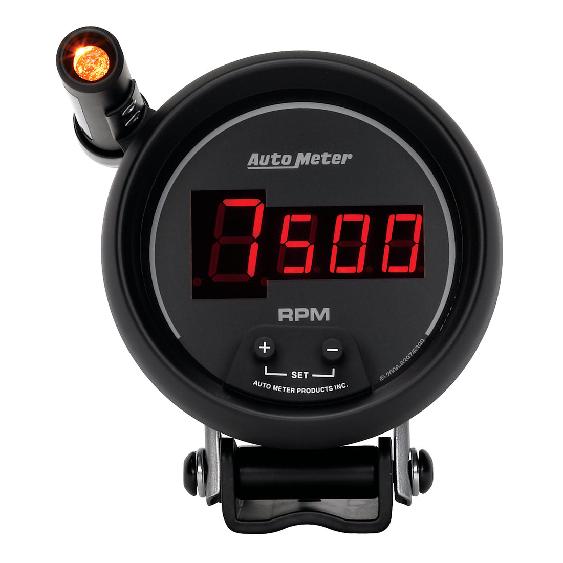 AutoMeter 6399 - GAUGE, TACH, 3 3/4", 10K RPM, PEDESTAL W/ QUICK-LITE,  DIGITAL, BLK W/ RED LED 3