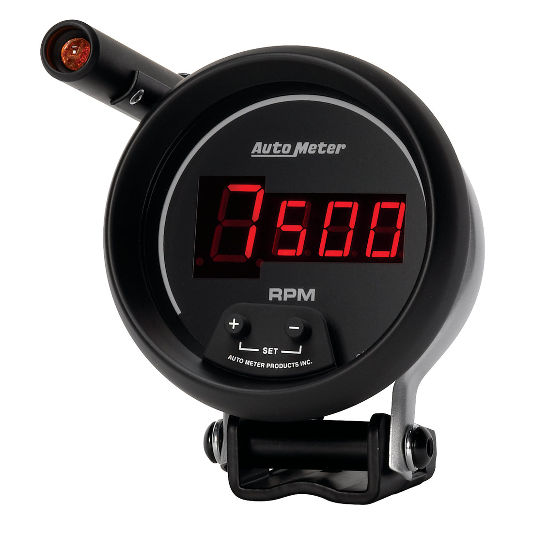 AutoMeter 6399 - GAUGE, TACH, 3 3/4", 10K RPM, PEDESTAL W/ QUICK-LITE,  DIGITAL, BLK W/ RED LED 4