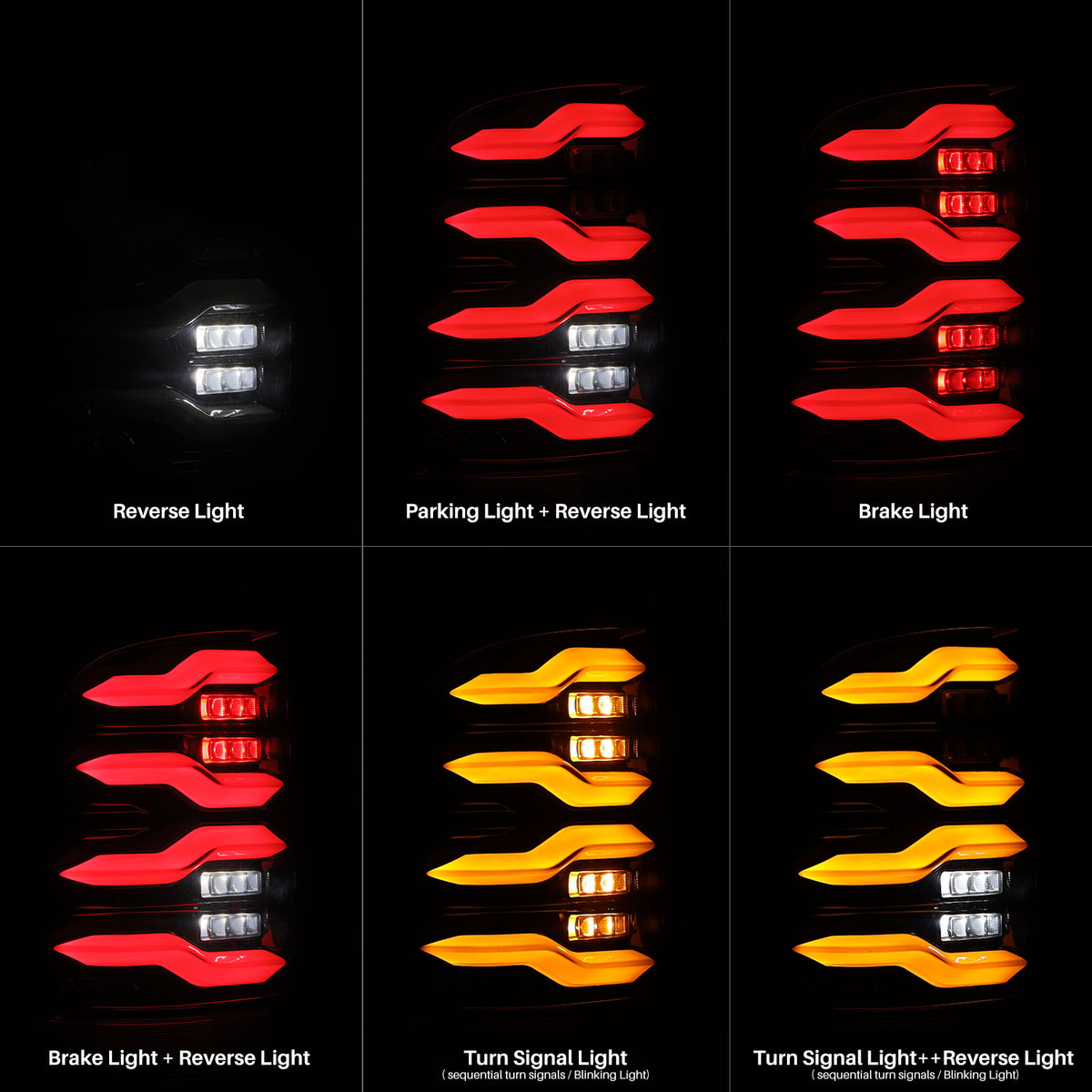 AlphaRex 640004 - LED Taillights Black 3