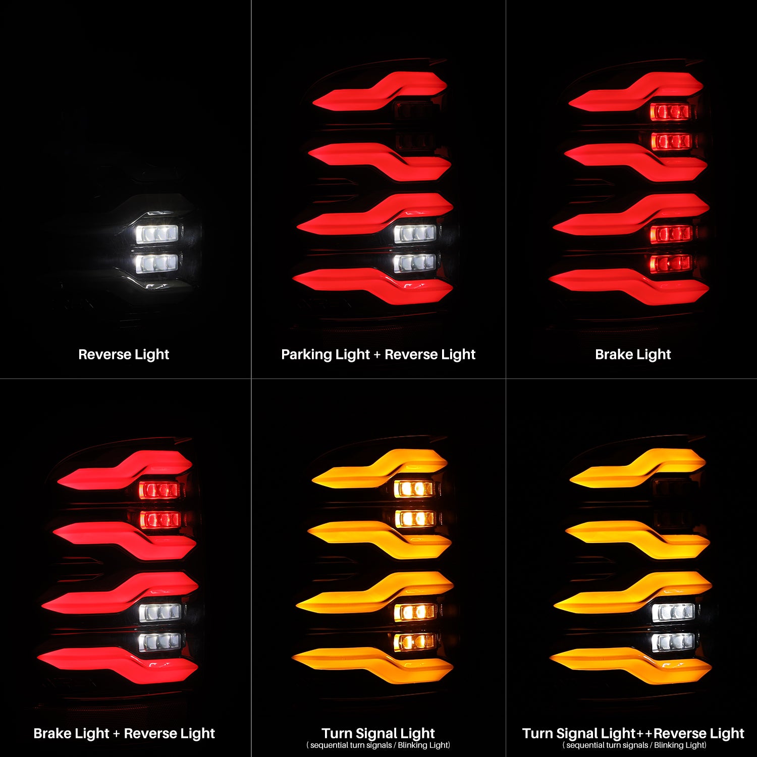 AlphaRex 640004 - LED Taillights Black 3