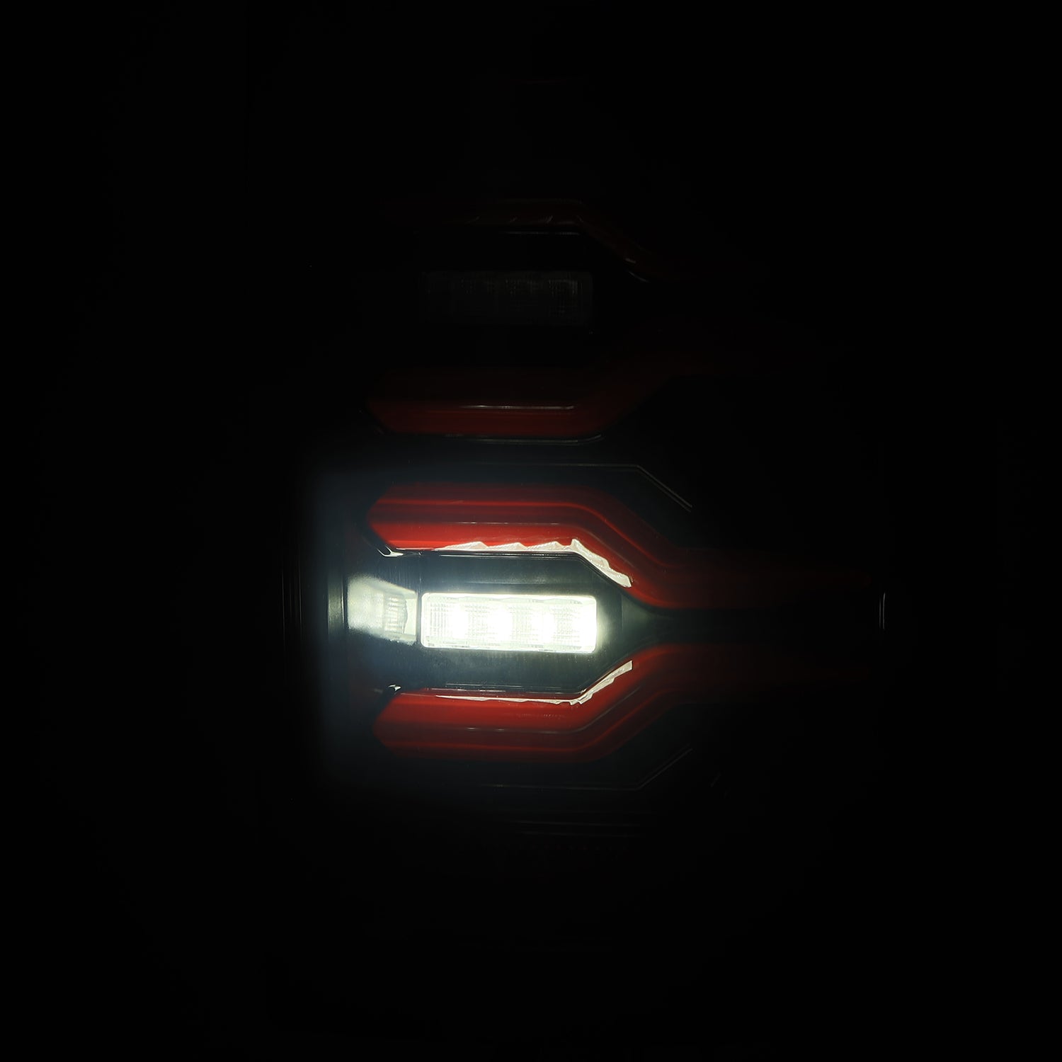 AlphaRex 641030 - LED Taillights Black Red 7