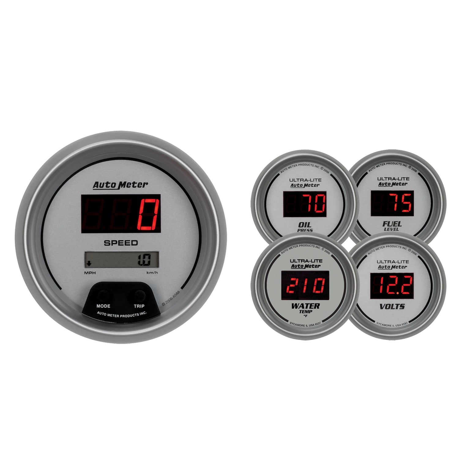 AutoMeter 6500 - Gauge Set