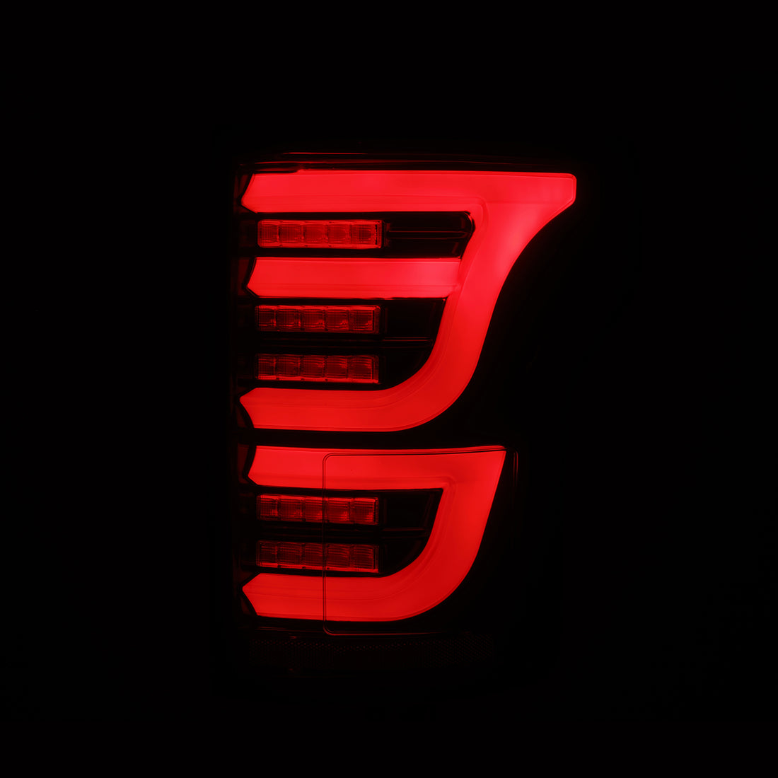AlphaRex 652050 - LED Taillights Black Red