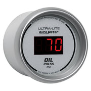 AutoMeter 6527 - GAUGE, OIL PRESSURE, 2 1/16", 100PSI, DIGITAL, SILVER DIAL W/ RED LED 5