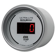 AutoMeter 6548 - GAUGE, OIL TEMP, 2 1/16", 340?F, DIGITAL, SILVER DIAL W/ RED LED 4