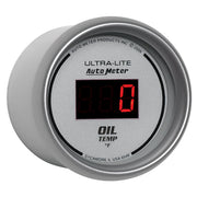AutoMeter 6548 - GAUGE, OIL TEMP, 2 1/16", 340?F, DIGITAL, SILVER DIAL W/ RED LED 5