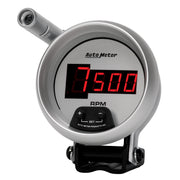 AutoMeter 6599 - GAUGE, TACH, 3 3/4", 10K RPM, PEDESTAL W/ QUICK-LITE,  DIGITAL, SLVR W/ RED LED 4