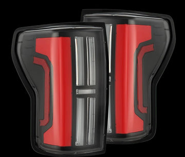 AlphaRex 670052 - Prismatic LED Taillights Black Red 2