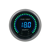 AutoMeter 6709-CB - GAUGE, FUEL/VOLT, 2 1/16" TWO CHANNEL, SELECTABLE, COBALT ELITE DIGITAL 3