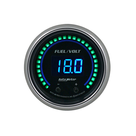AutoMeter 6709-CB - GAUGE, FUEL/VOLT, 2 1/16" TWO CHANNEL, SELECTABLE, COBALT ELITE DIGITAL 3