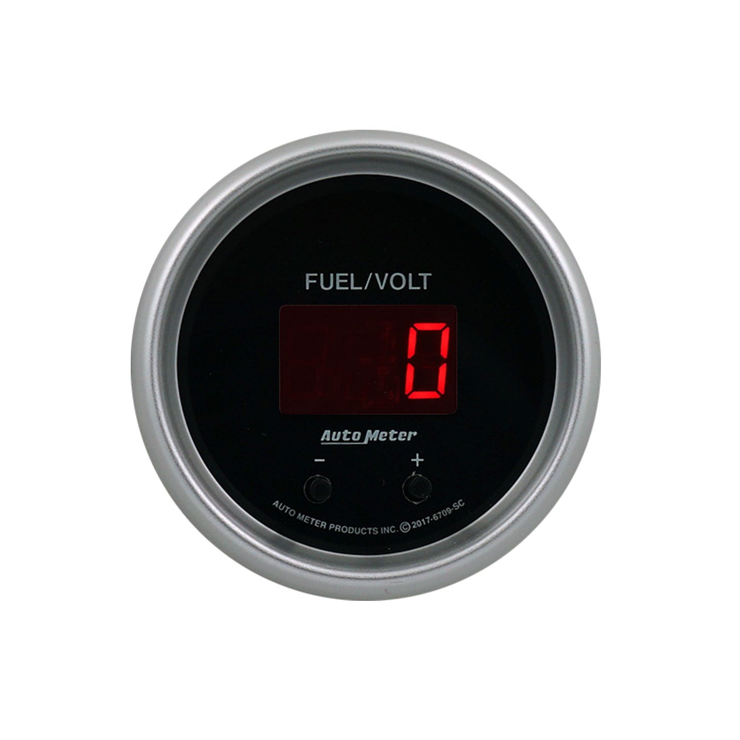 AutoMeter 6709-SC - GAUGE, FUEL/VOLT, 2 1/16" TWO CHANNEL, SELECTABLE, SPORT-COMP ELITE DIGITAL